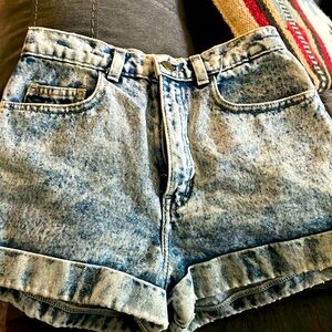 American Apparel acid wash shorts